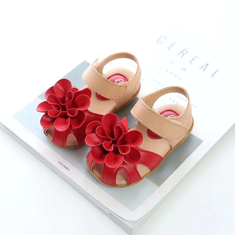 2019 New Fashion Girls Sandals Summer Kids Korean Flower Children Princess Shoes Baby Sandals Girls Party Shoes Size 21-30