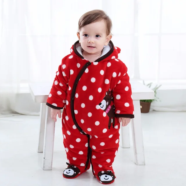 Kid Station Baby Boy Girls Rompers Baby Winter Clothes Newborn Baby