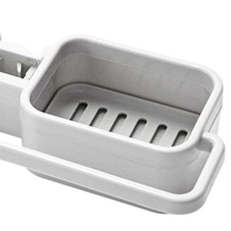 Kitchen Sink Hanging Basket Drain Rack Adjustable Sink Storage Rack Sponge Holder
