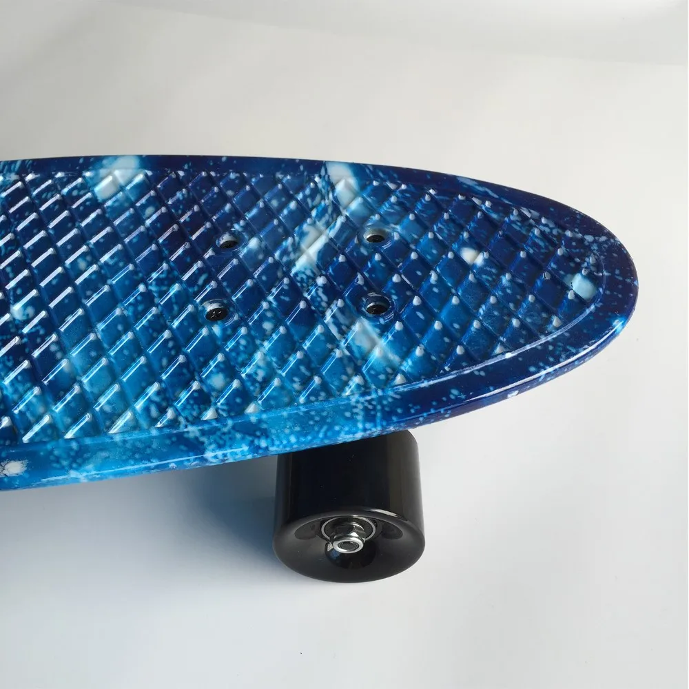 27 дюймов крейсер скейтборд пластиковый Ретро Лонгборд полная графическая серия галактика звездное цветочное для мальчиков и девочек