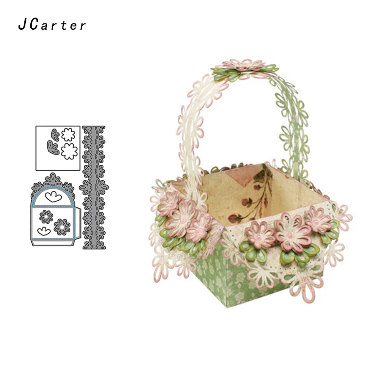 

JCarter 3D Flower Basket Metal Cutting Dies Stencils Scrapbooking DIY Embossing Folder Paper Cards Maker Handmade Album Crafts