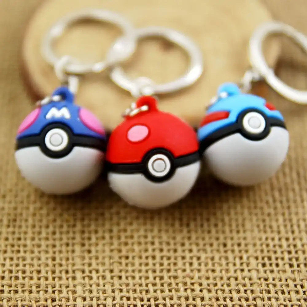 pokeball keychain
