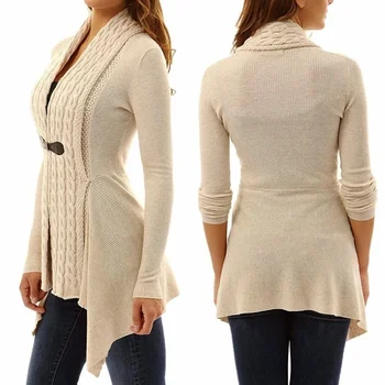 

Autumn Winter Cardigan Sweater Women Long Sleeve Knitted Coats Winter Sweater