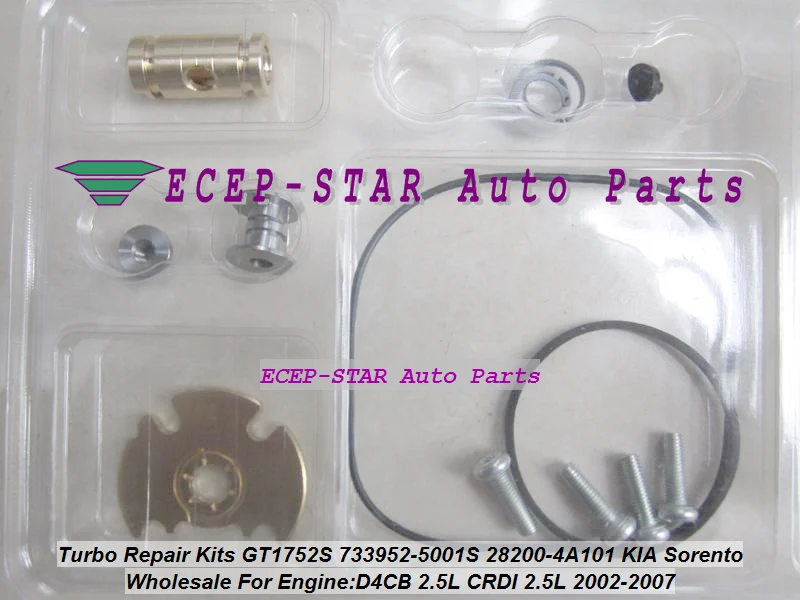 TY-Turbo Repair Kit GT1752S 733952 733952-5001S 733952-0001 28200-4A101 28201-4A101 For KIA Sorento D4CB 2.5L (1)