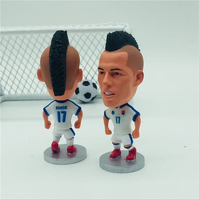 

Soccerwe Soccer Star Doll 17# Marek Hamsik Figurine Slovakia Player White Kit
