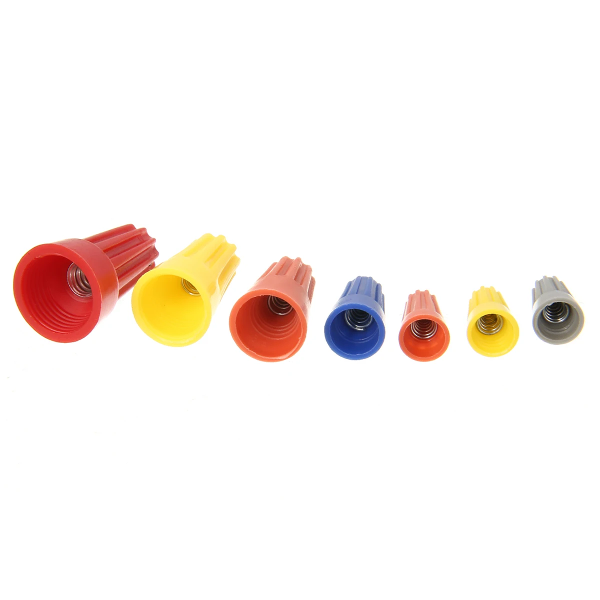 102pcs/box Electrical Cable Twist Nut Connector Spring Thread Cap Assortment Set P1 P2 P3 P4 P5 P6 Wire Connectors