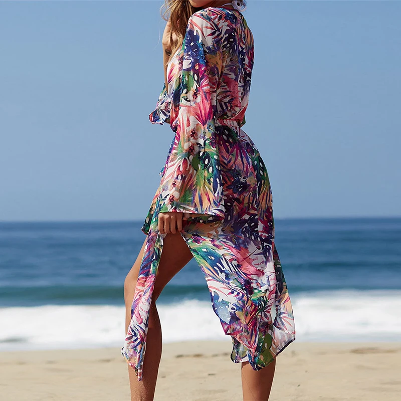 

Cotton beach cover up Kaftan sarong bathing suit women Cover-ups pareo swimsuit Cover up long swim suit fashion beach tunic 2019