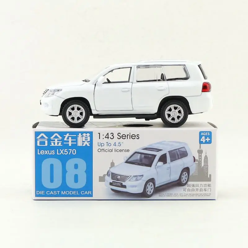 1 шт. 1:43 серии 4,5 ''11,3 см Lexus LX570 автомобиль игрушка/машинка Модель автомобиля коллекции для мальчиков крутая игрушка в подарок