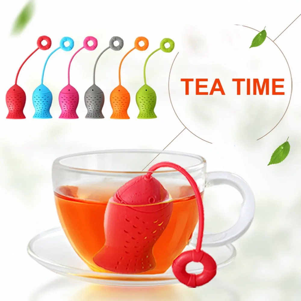Dapur Silicone Reusable Kantong Teh Infuser Strainer Filter Set Unik