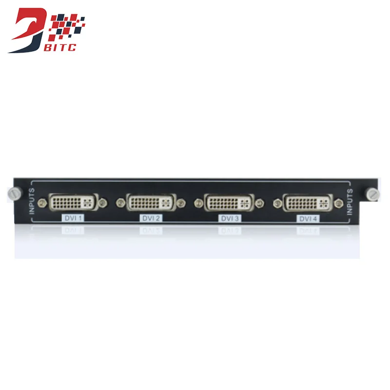 SZBITC HDMI матрица 8x8 смешанный слот карты матрица VGA DVI SDI AV с бесшовным переключением видео Сращивание с ИК-пультом дистанционного управления - Цвет: DVI Input