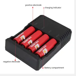 Новый горячий 2/4 слот, зарядное устройство США Plug перезаряжаемое зарядное устройство для Li-battery NV99