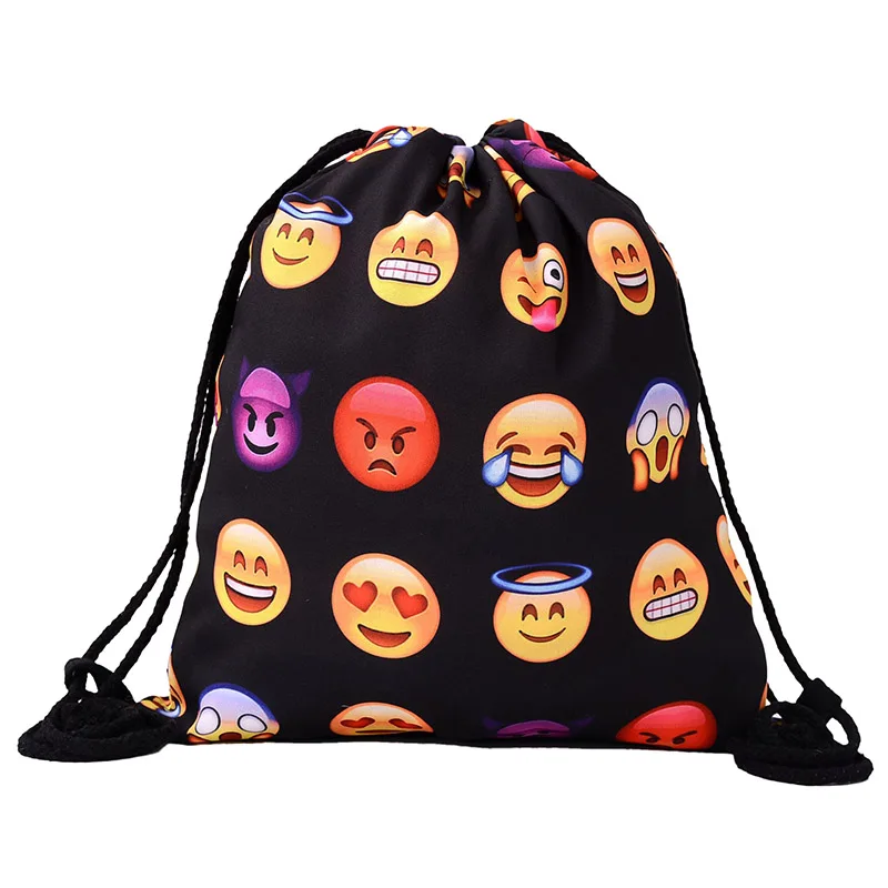 

1PC New High Quality 3D Print Drawstring 30X39cm Fashion Popular Promotional Shopping Storange Bags