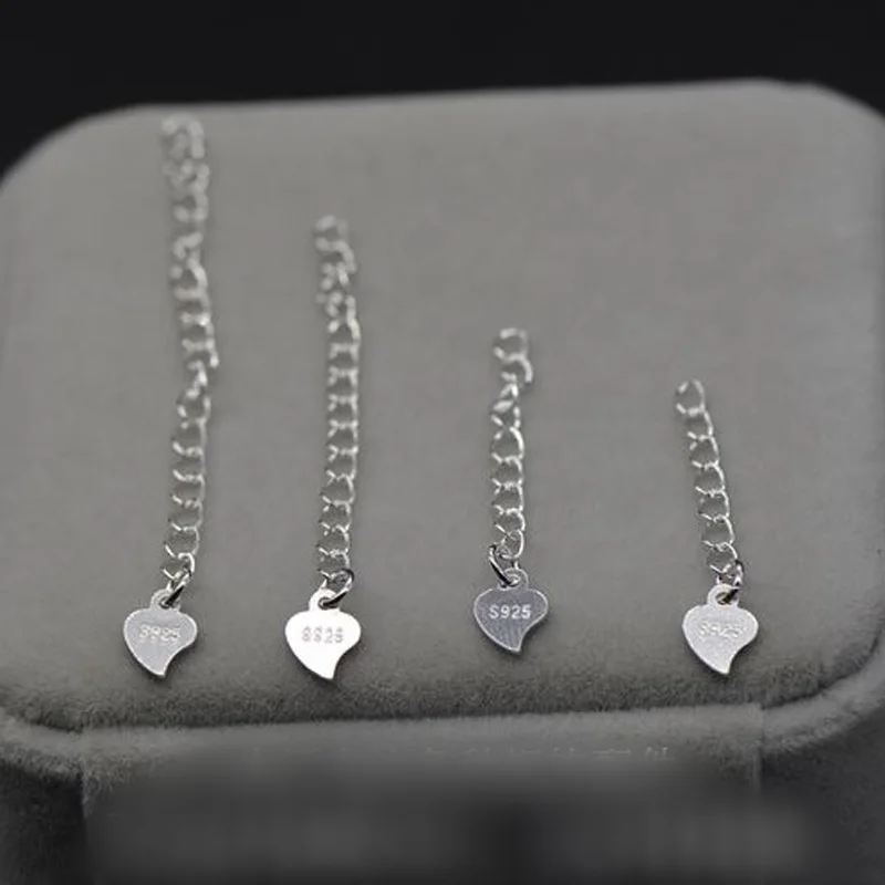 925 sterling silver necklace extend end chain for making jewelry
