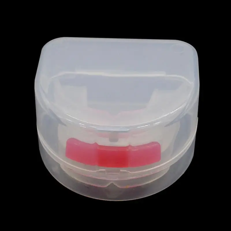Deportes boca protección látex de doble cara protector bucal protector de boca para boxeadores artes marciales baloncesto fútbol Rugby jugador