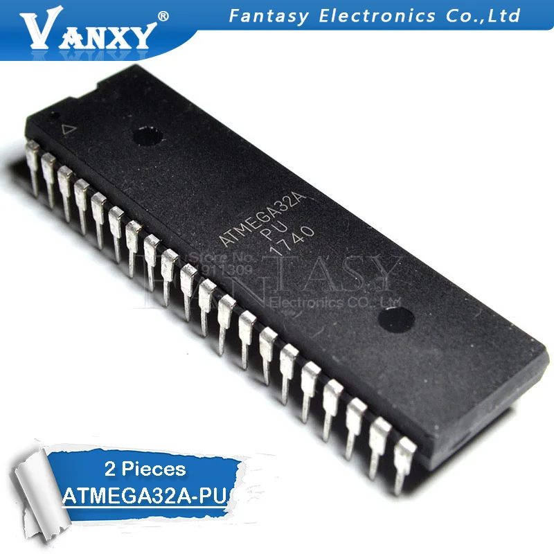 5pcs ATMEGA32A-PU MCU 32K FLASH 16MHZ 40-PDIP ATMEGA32 NEW