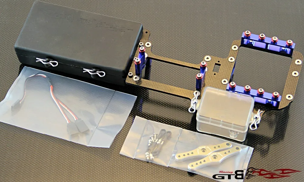 

GTB RACING carbon fiber dual servo tray for Losi 5ive t ,ROVAN LT ,KM X2