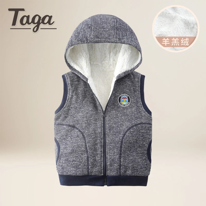 Autumn&Winter Kids Vest Waistcoats Fleece Baby Boys Girls Hooded Vests