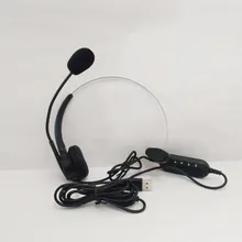 Наушники USB наушники с микрофоном центр вызова компьютер USB гарнитура для обслуживания клиентов для ПК ноутбук Skype Chat игровой
