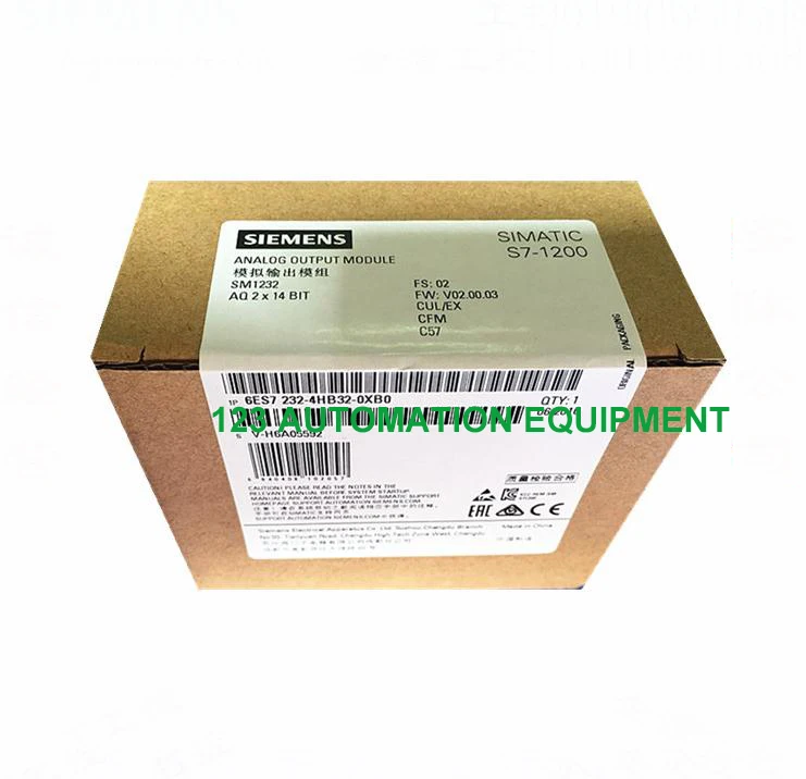 Новая оригинальная коробка 6ES7 232-4HB32-0XB0 SM1232 аналоговый выходной модуль 6ES7232-4HB32-0XB0 |
