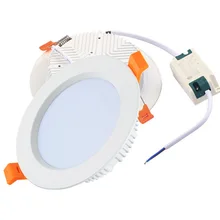 Ультратонкий Светодиодный светильник с регулируемой яркостью 3 Вт 5 Вт 7 Вт 9 Вт 12 Вт 15 Вт светодиодные потолочные встраиваемые лампы круглый панельный светильник для внутреннего освещения 220 В