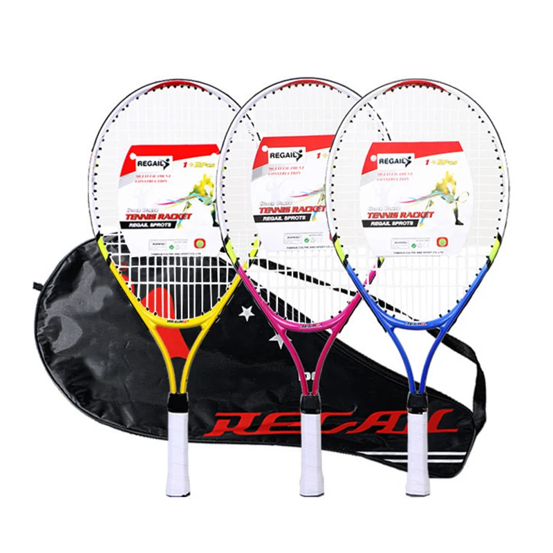 Hot Kids Junior Children Sports Tennis Racket Aluminum Alloy PU Handle Tennis Racket MCK99