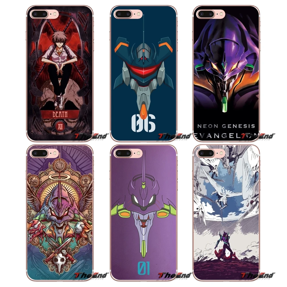 Мягкий прозрачный чехол для Samsung Galaxy S3 S4 S5 MINI S6 S7 edge S8 S9 Plus Note 2 3 4 5 8 Evangelion | Мобильные