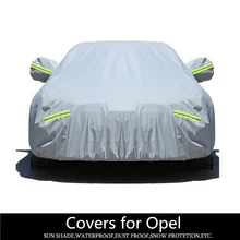 Солнцезащитный тент для автомобиля, чехлы для стайлинга, Плотные хлопковые автомобильные пылезащитные ветрозащитные чехлы для защиты от снега для Opel Insignia