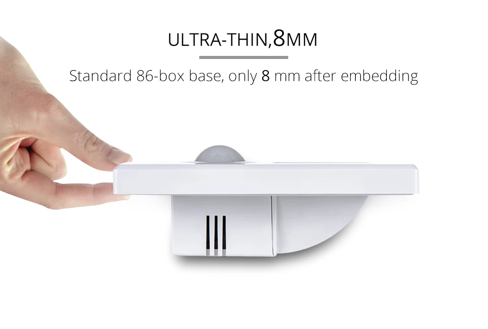 15W Motion Sensor Wall Stair Light 110V 220V PIR Human Body Infrared Induction Recessed In Indoor Home Bedroom Night Lighting    (8)