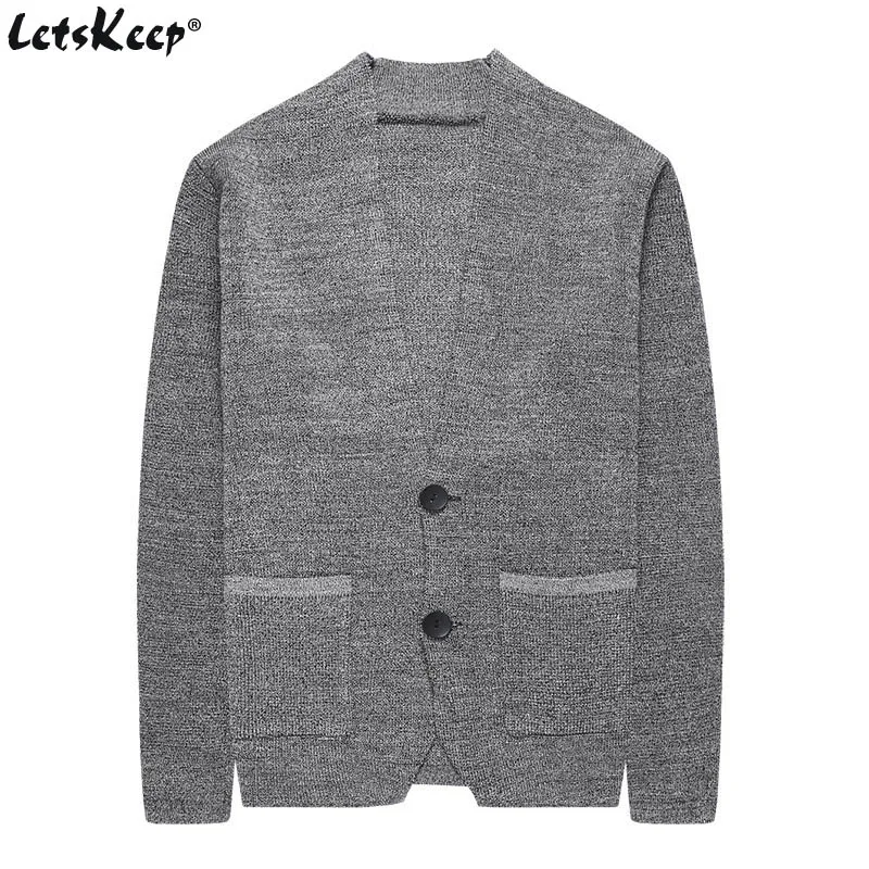 LetsKeep Mens cardigan sweater with pockets Warm Autumn