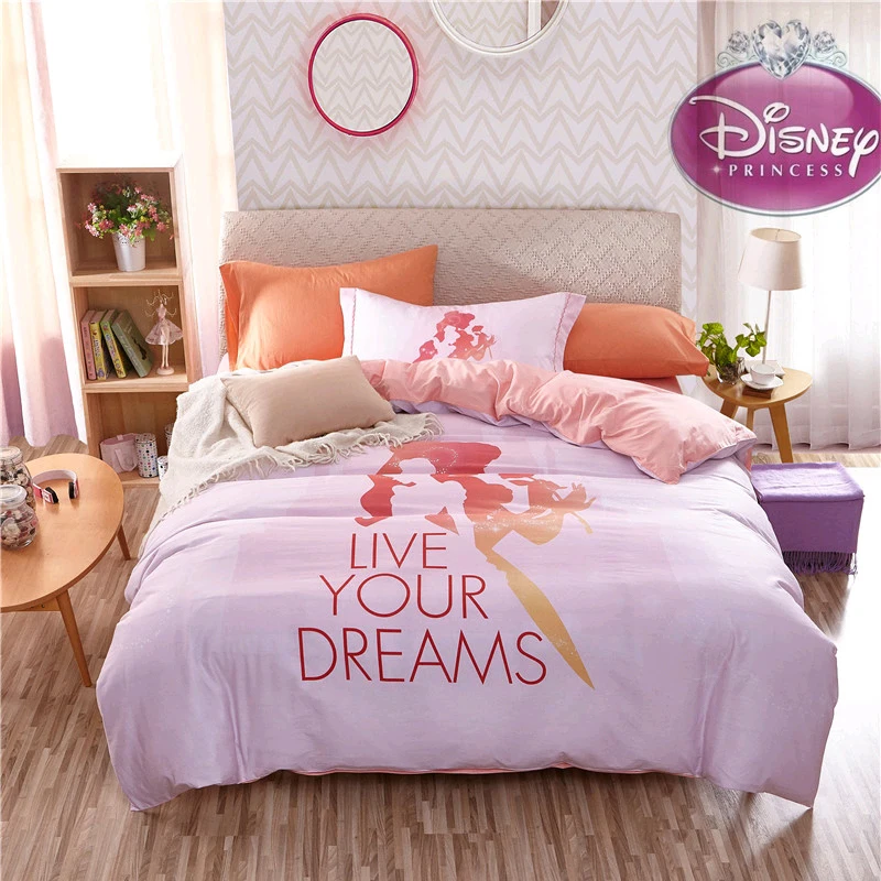 Light Pink Live Your Dreams Bedding Set Comforter Cover Girls