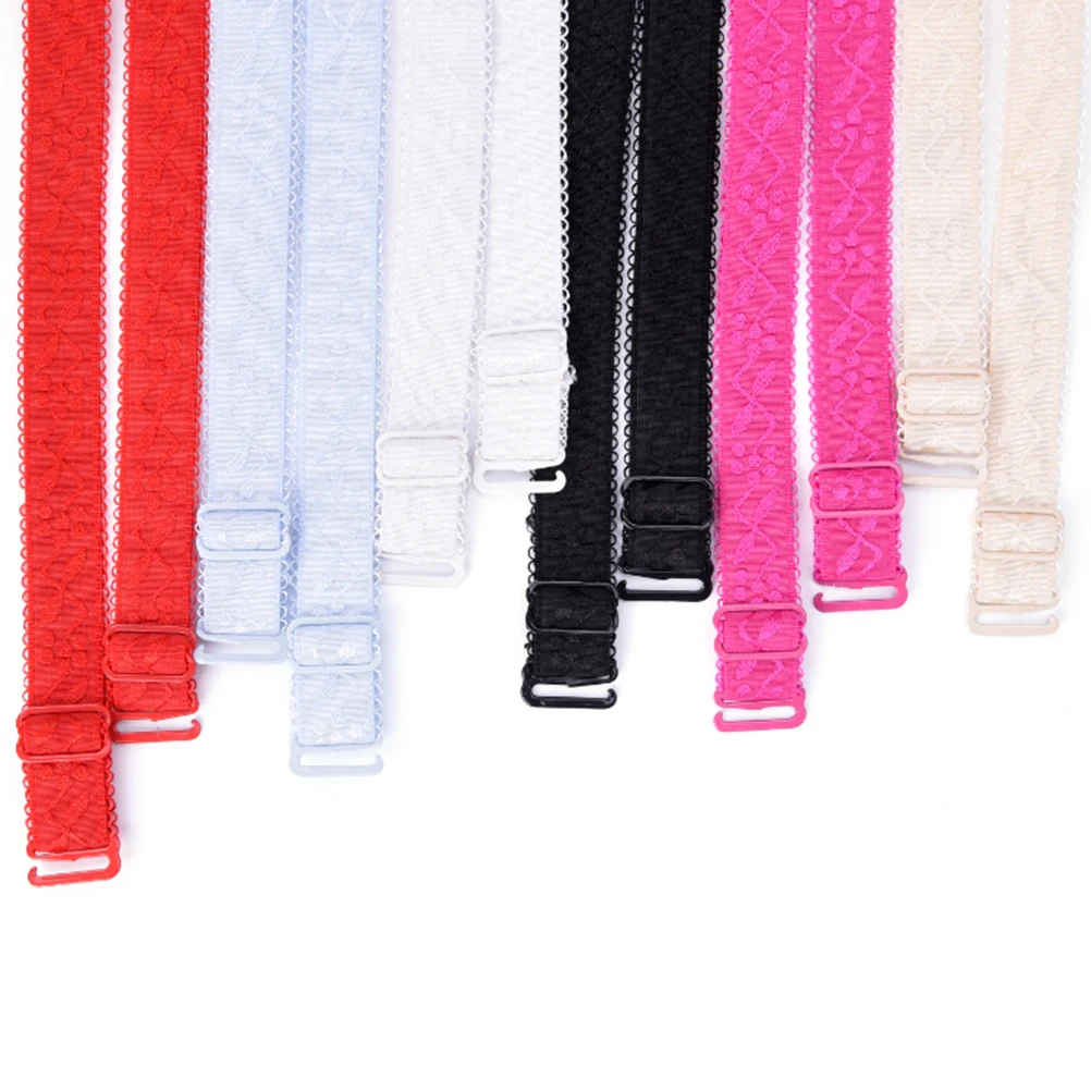 1Pair Bra Straps Floral Print Women's Bra Straps Adjustable Intimates