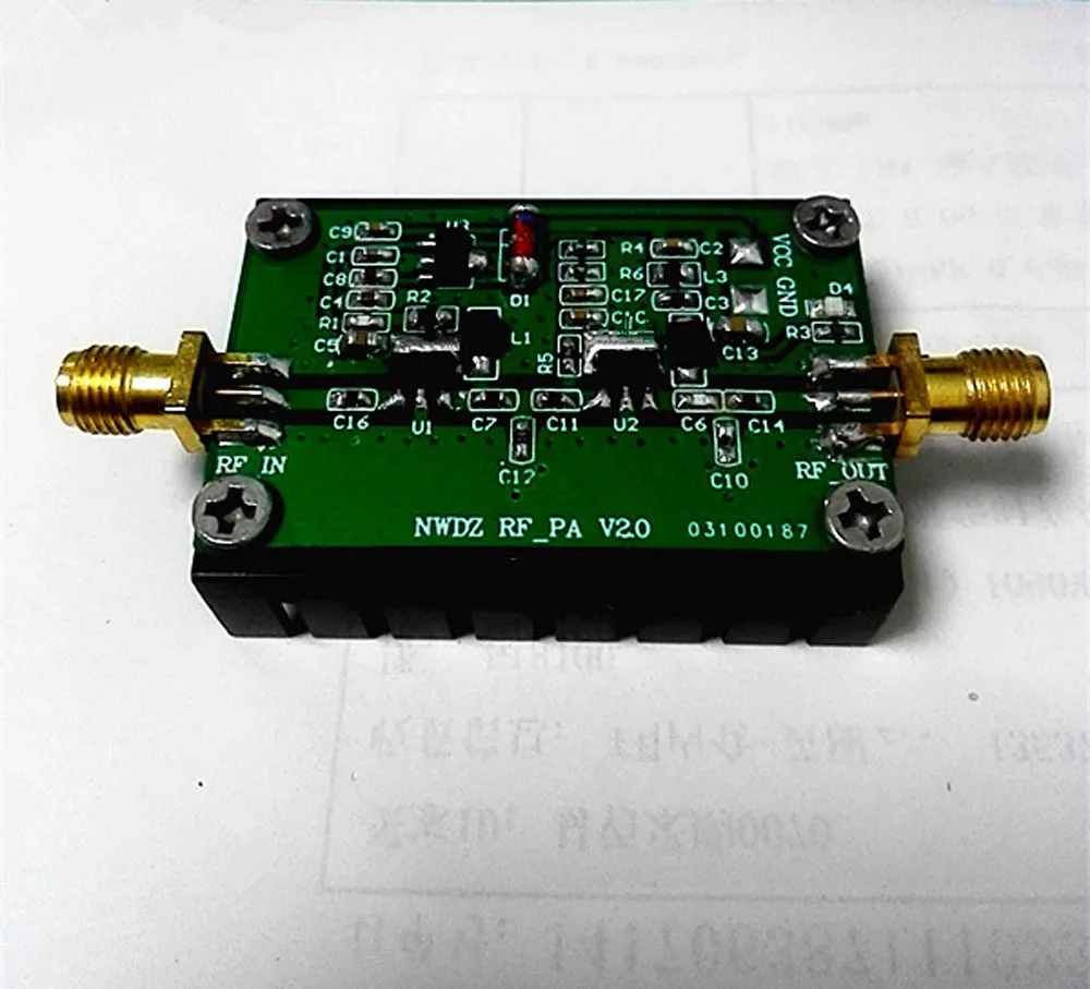 1 МГц-1000 МГц 3 Вт 35 дБ HF VHF FM передатчик RF усилитель мощности FM коротковолновый широкополосный усилитель для радиолюбителей DC 12-15 в