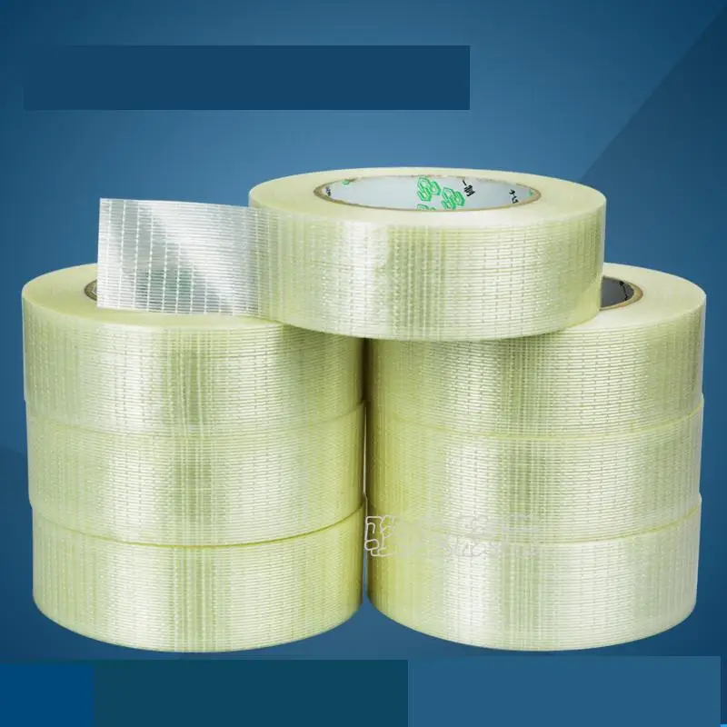 

4pcs 30mm25meter/lot single sided cross filament tape for heavy carton pack wood metal home appliance shipping fasten