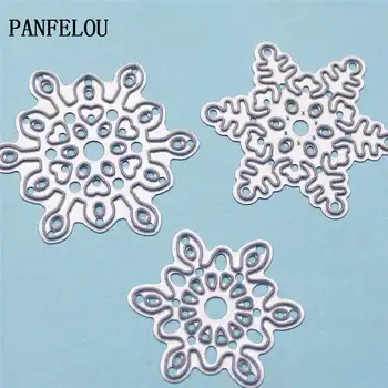 

PANFELOU Three snow metal crafts paper die cutting dies for Scrapbooking/DIY wedding Halloween Hand account cards