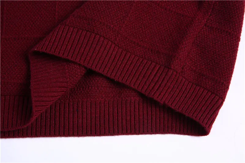 COODRONY свитер Мужская одежда Зимний толстый теплый мужской свитер кашемировый шерстяной пуловер для мужчин Повседневный пуловер с v-образным вырезом 259