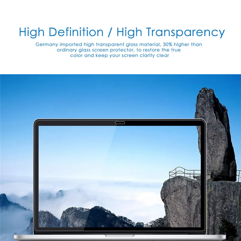 С уровнем твердости 9H закаленное стекло Экран протектор для MacBook Air 11 13 дюймов A1466 pro 13,3 15 A1278 retina 13 15,6 touchbar A1706 A1708 A1707