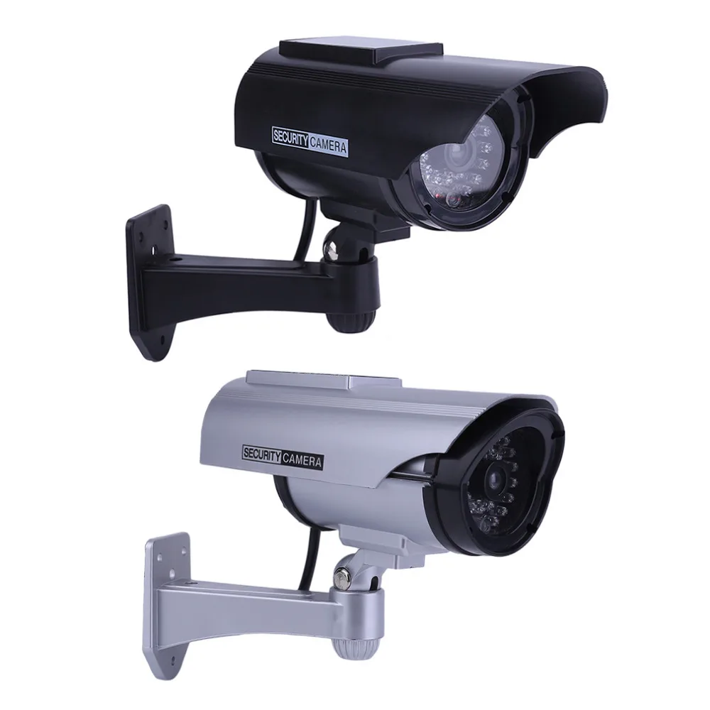 Solar Powered Fake Camera Indoor Outoodr Dummy Bullet CCTV Security Surveillance Camera with Blinki - 32790846048