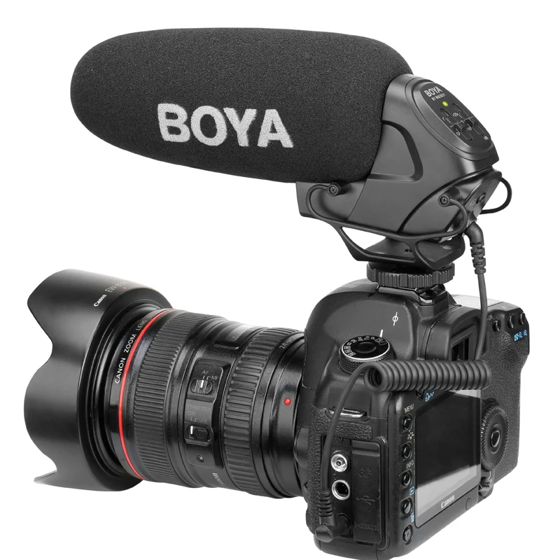 BOYA BM3031 3,5 мм микрофон для фотосъемки интервью DSLR камера DV видеокамера для Vloggers/Videomaker/NikonYoutube Студийный микрофон