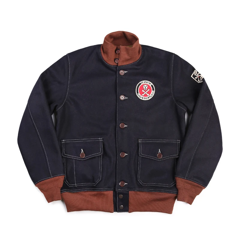

READ THE DESCRIPTION! US air force A1 style 980 GSM vintage wool jacket