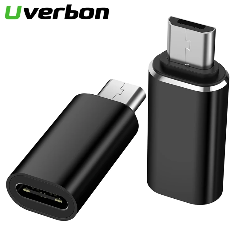 Uverbon Универсальный Micro USB Мужской к type-c Женский конвертер Micro usb зарядный адаптер данных для смартфонов huawei Xiaomi