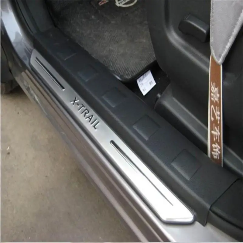 Автомобильные аксессуары для Nissan X Trail T31 2009 2013 накладки на пороги из нержавеющей