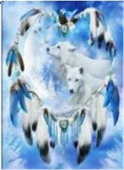 5D DIY Diamond Painting Needlework Diamond Mosaic Diamond Embroidery Dog Flower Pattern Hobbies and Crafts Home Decor Gifts