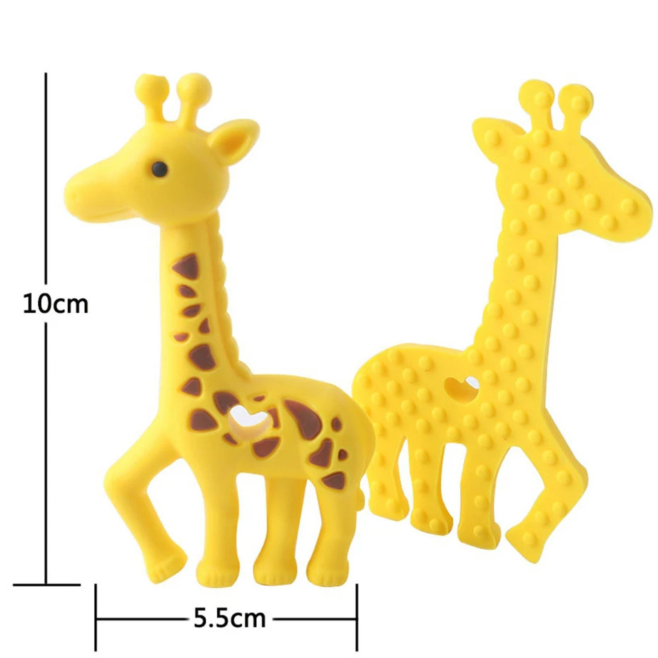 silicone giraffe teether