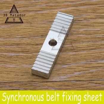 

3D Printer parts Reprap DIY 1Pcs GT2 Timing Belt Fixing Piece Aluminum Alloy Tooth pitch 2mm Clamp Fixed Clip 9*40mm for CNC