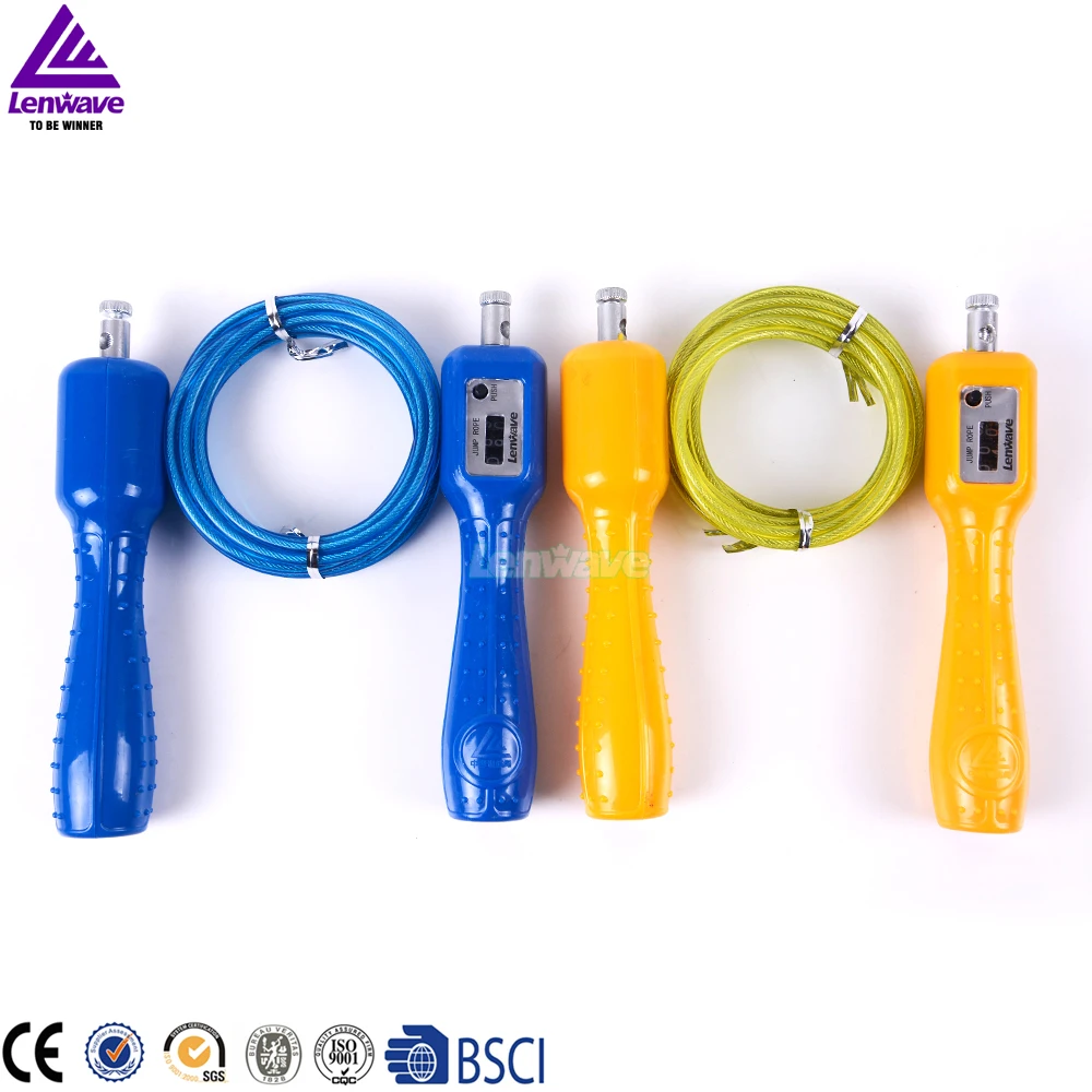 Sports Crossfit Steel Wire Jump Rope Lenwave Brand 2 Colour Counter Skipping Ropeskipping rope