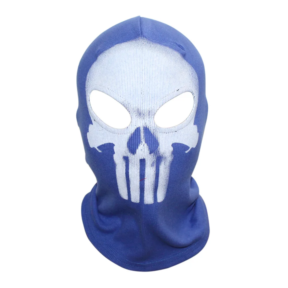 Mr Hunkle маски косплей костюм Балаклава шапки Пейнтбол WarGame Хэллоуин тактический страйкбол Призрак Череп Полный маска для лица - Цвет: blue