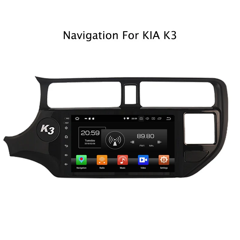 9 &quot4G ram 32G rom Восьмиядерный Android 0 Автомобильная dvd навигационная система для Kia K3