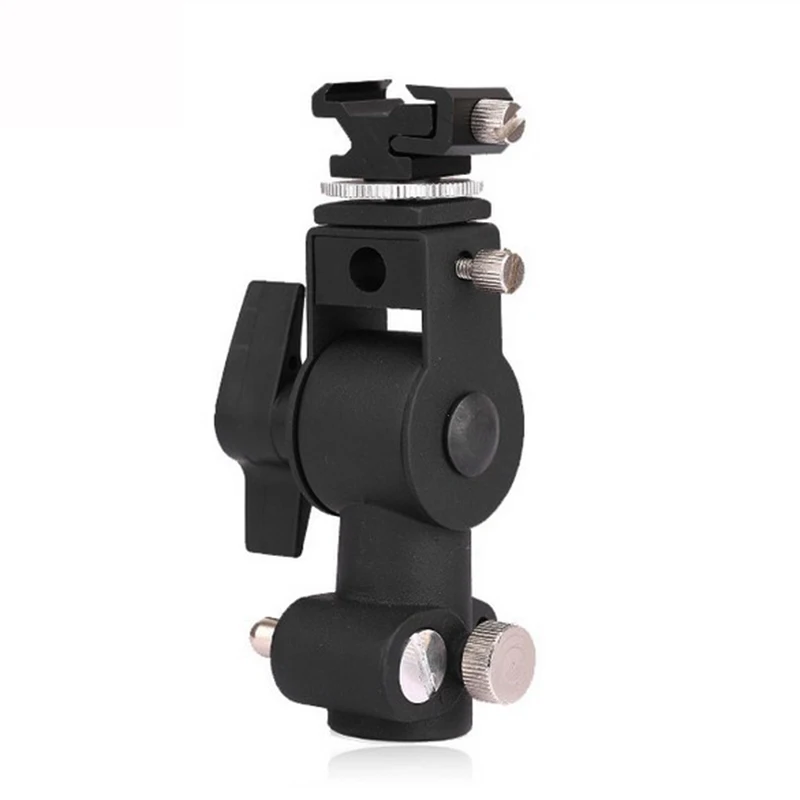 Type D Flash Hot Shoe Umbrella Holder Mount Bracket 1/4 "to 3/8" Screw Adapter for Camera Flash Speedlite LED light Light stand