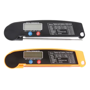 

Ultra Thin Portable Folding Kitchen Meat Thermometer Digital Cooking Food Probe BBQ Oven Cooking Tool Thermometers