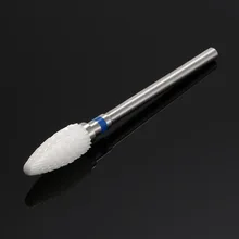 3/3" средний пламенный кустидальный гвоздь сверло Полировальный Инструмент керамический монтируемый точильный камень с головкой Электрический Маникюрный резак пилки для ногтей